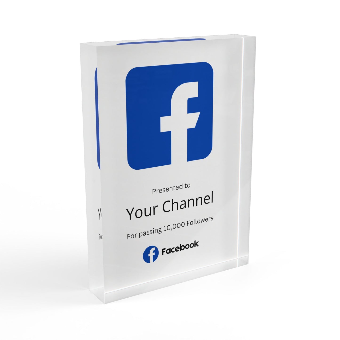 Customized Facebook Plaque Award