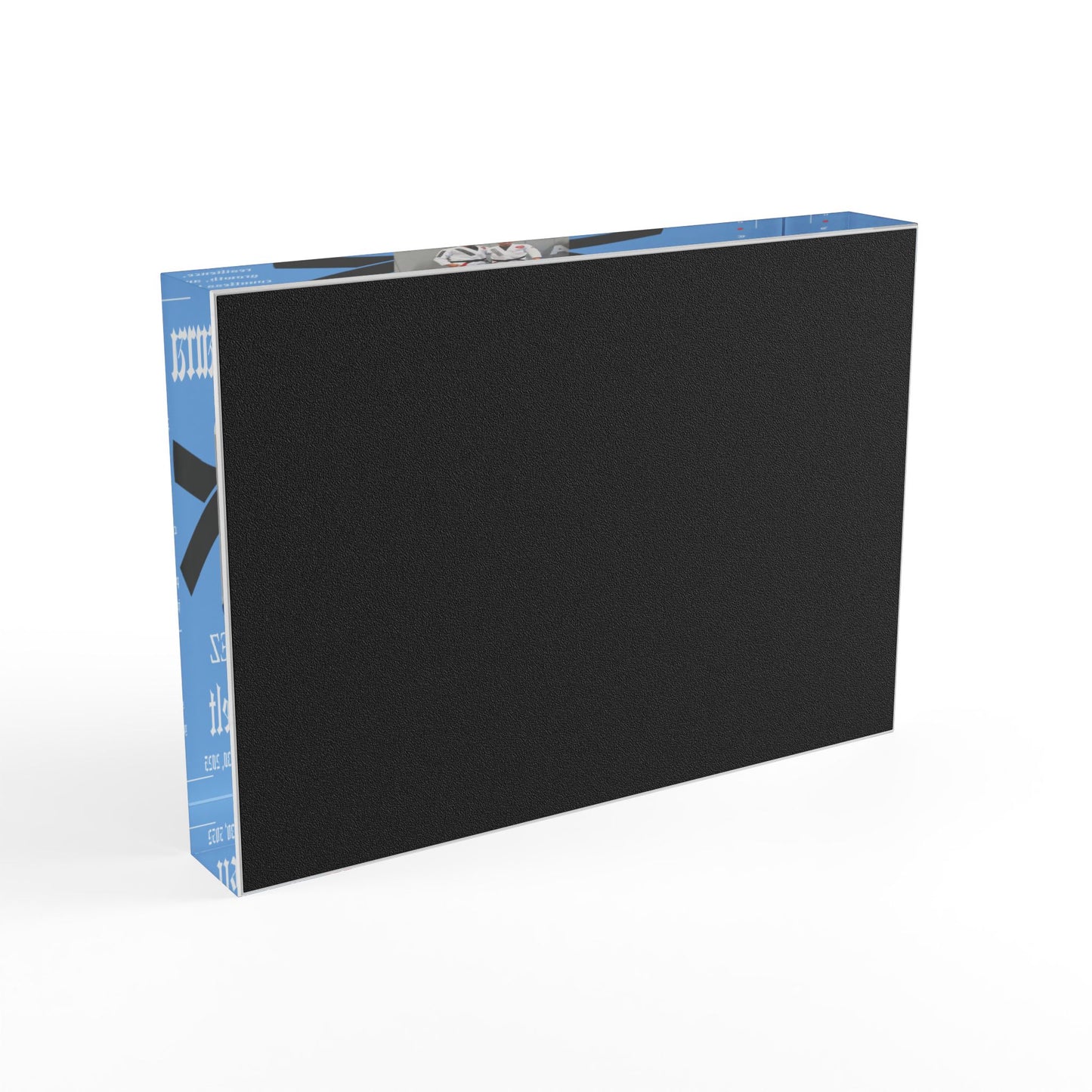 Personalized Photo Block - Martial Art - BJJ - Judo Belt Promotion Keepsake - Blue