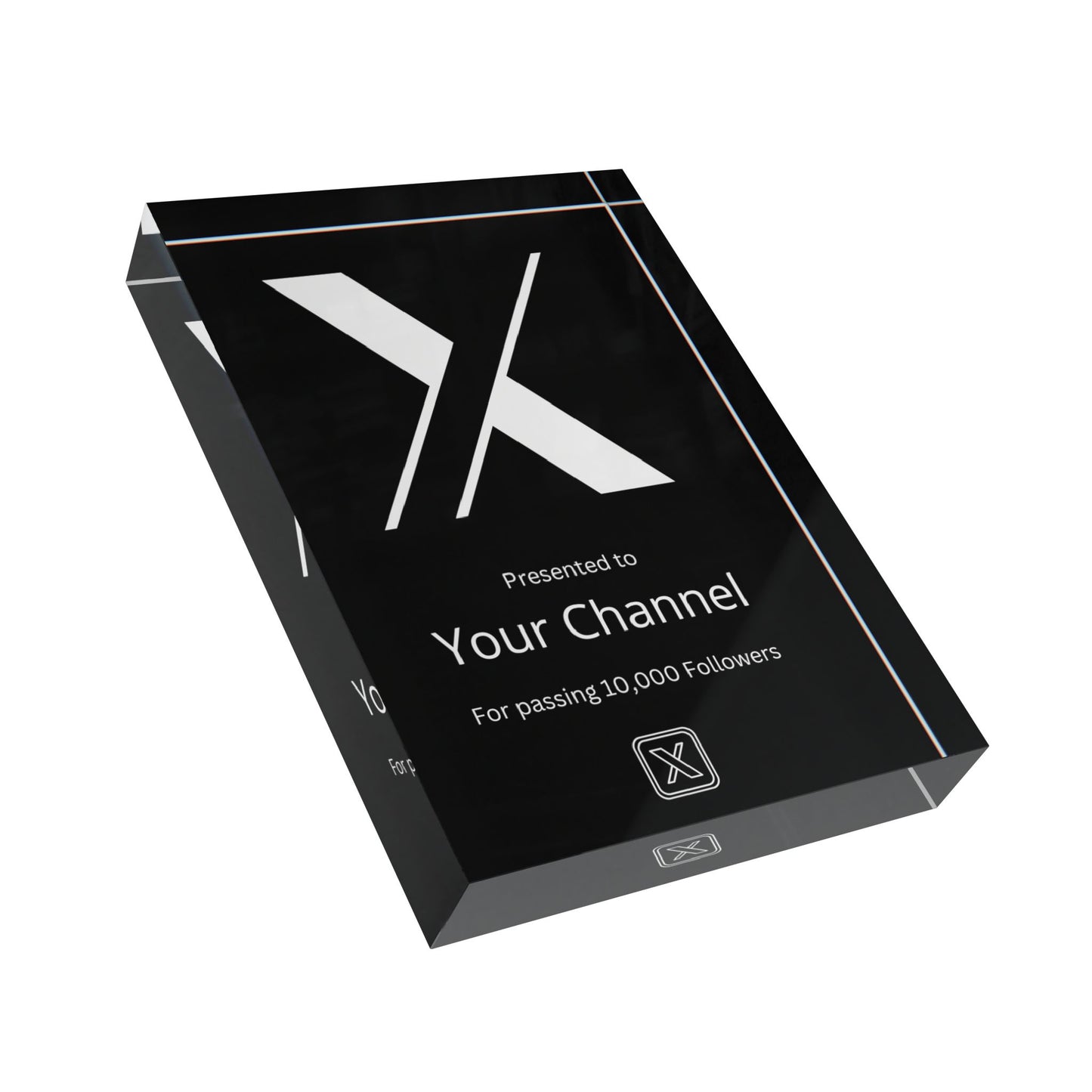 Customized X Twitter Plaque Award