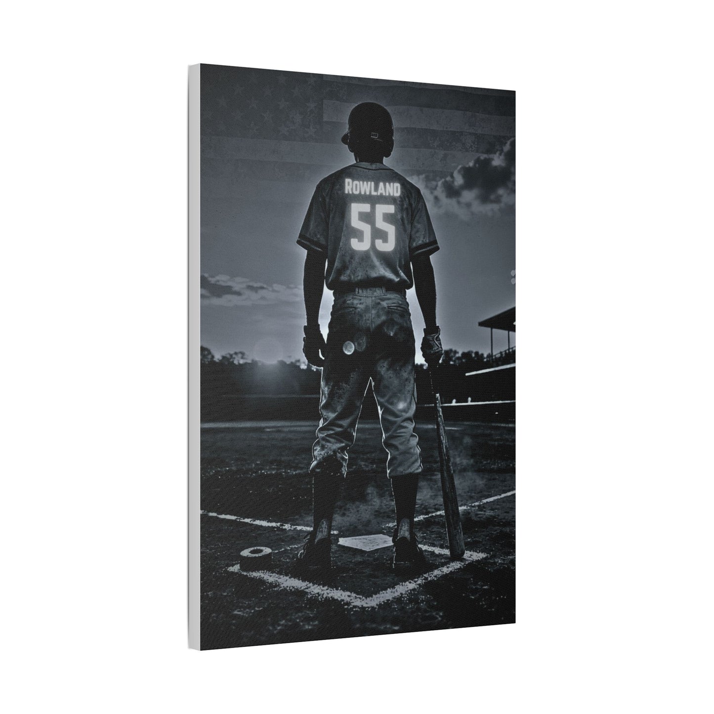 Personalized Baseball Canvas