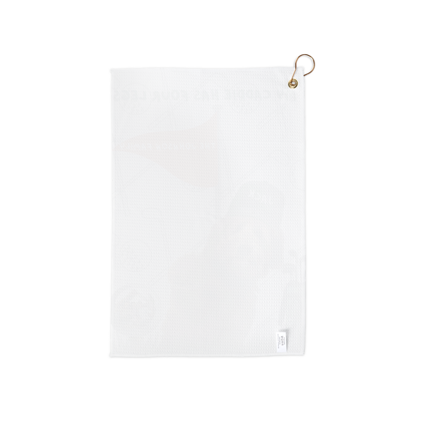 Personalized Golf Towel — "My Caddie Has Four Legs" Dog Golfer Design