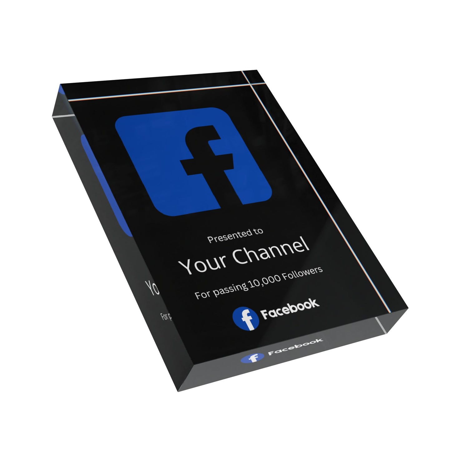 Customized Facebook Plaque Award