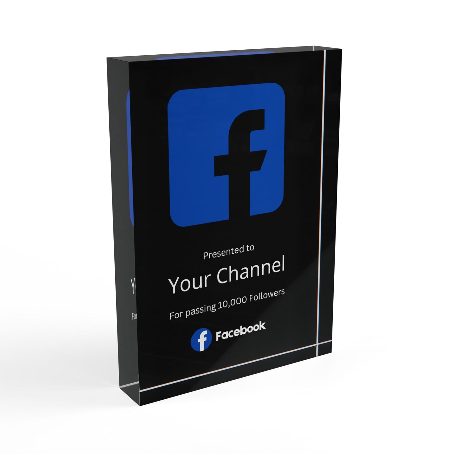 Customized Facebook Plaque Award