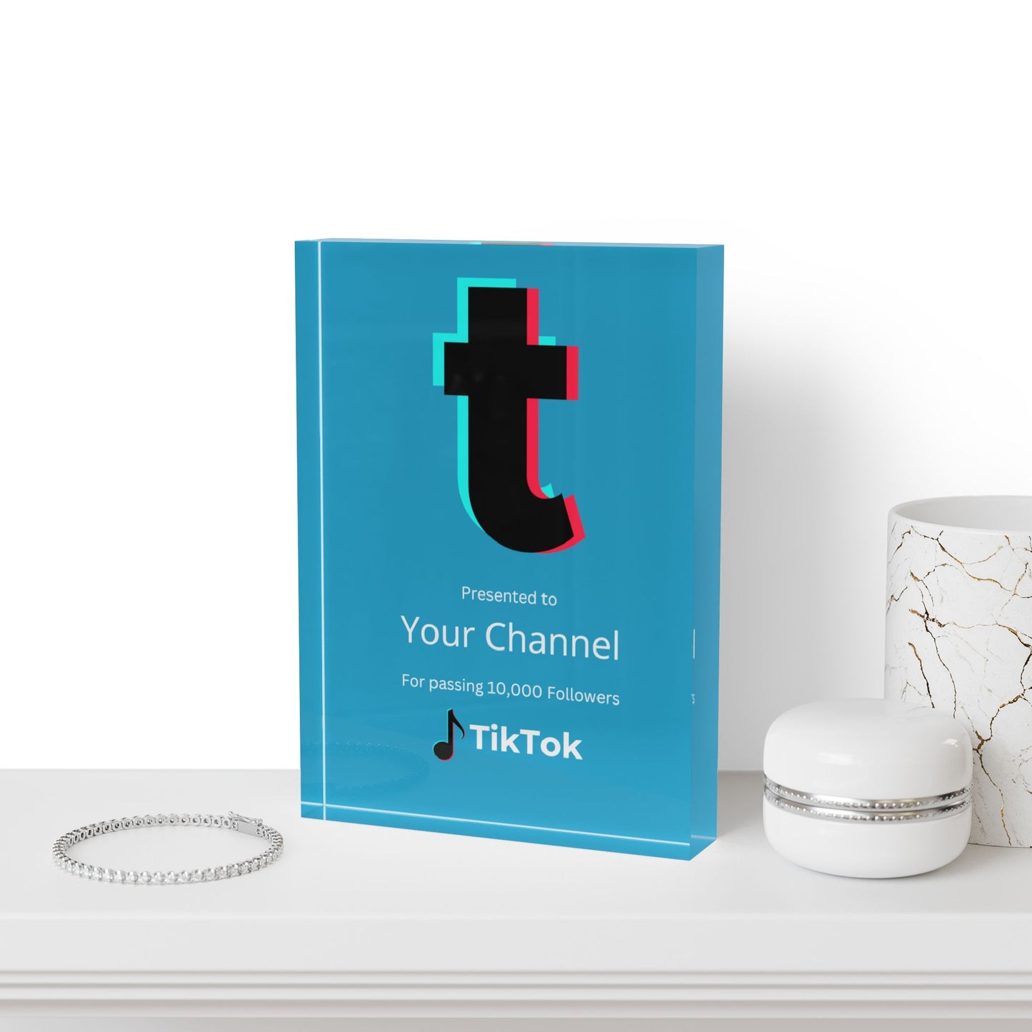Customized TikTok Creator Award Plaque