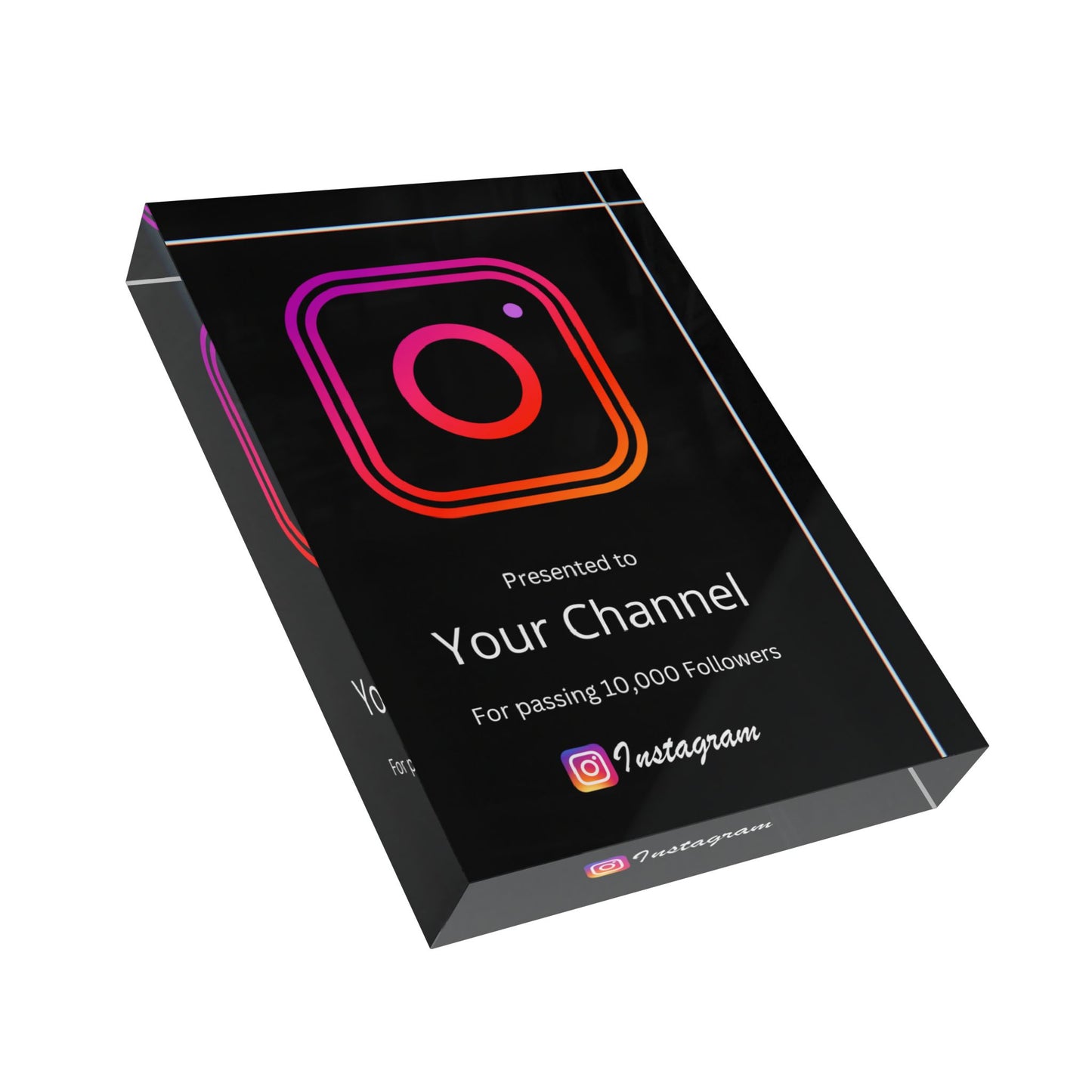 Instagram Creator Plaque Award