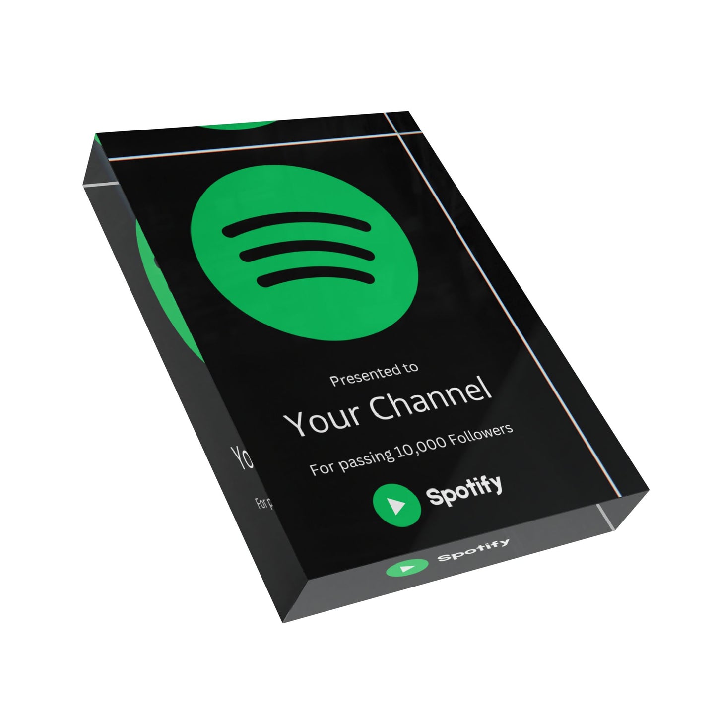 Customized Spotify Podcast Plaque Award