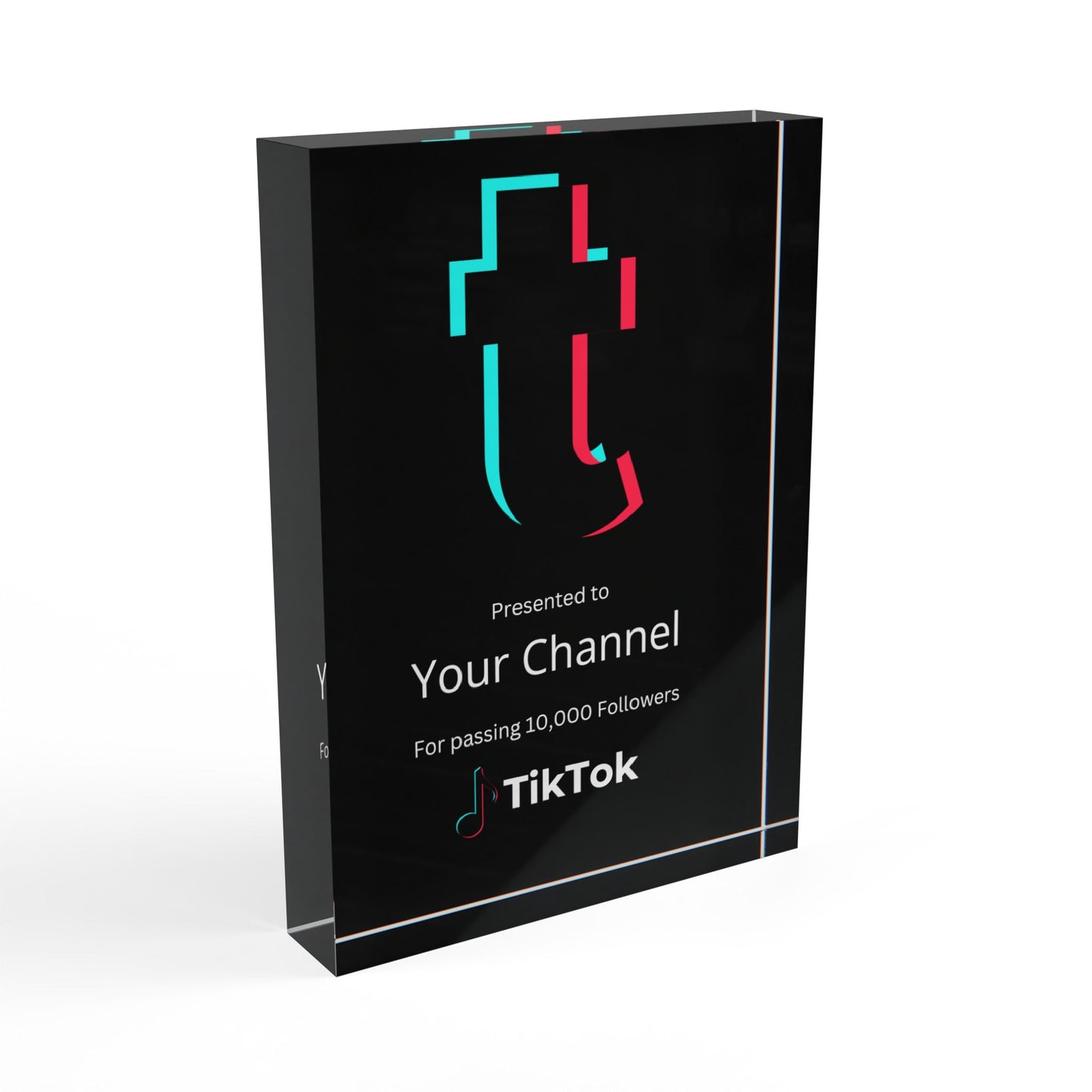 TikTok Creator Award Plaque