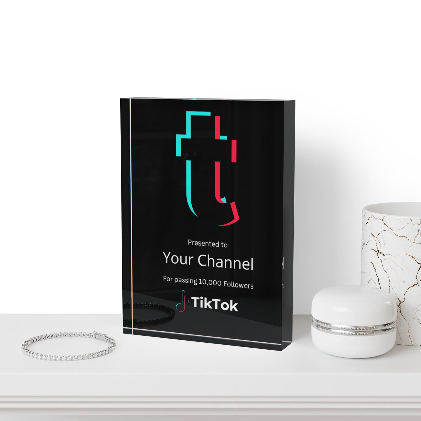 Customized TikTok Creator Award Plaque