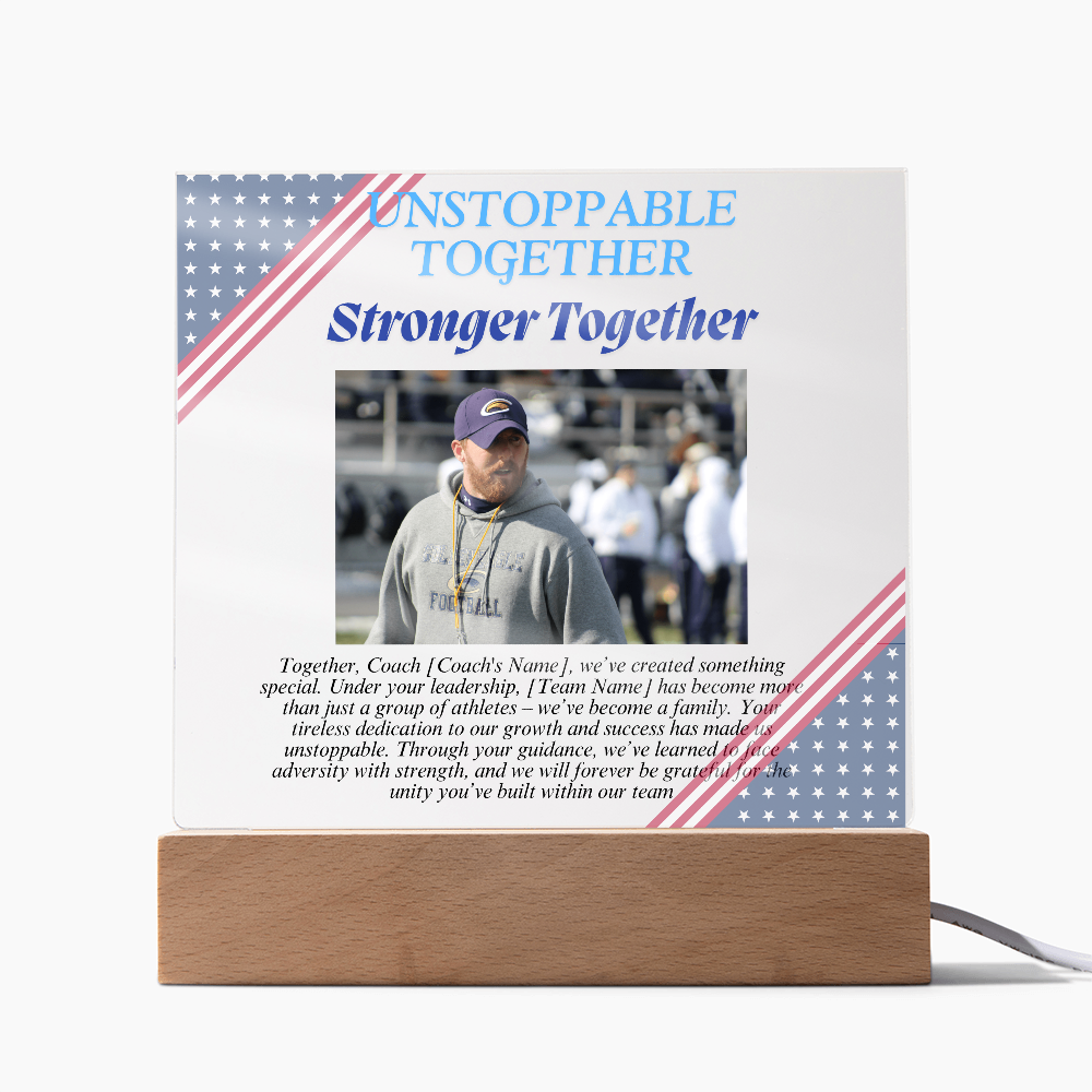 Personalized My Coach My Hero Acrylic Plaque