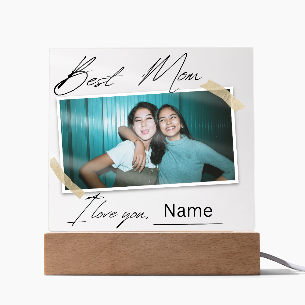 Personalized Charming Acrylic Plaque - Perfect Gift for Mom