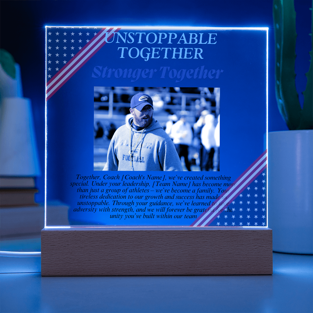 Personalized My Coach My Hero Acrylic Plaque