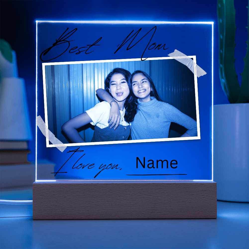 Personalized Charming Acrylic Plaque - Perfect Gift for Mom