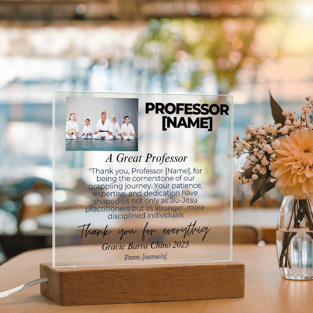 Thank You, Professor: Personalized Jiu-Jitsu Appreciation Gift