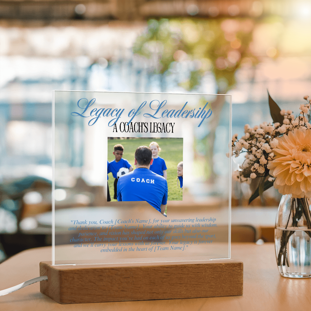 Personalized My Coach My Hero Acrylic Plaque