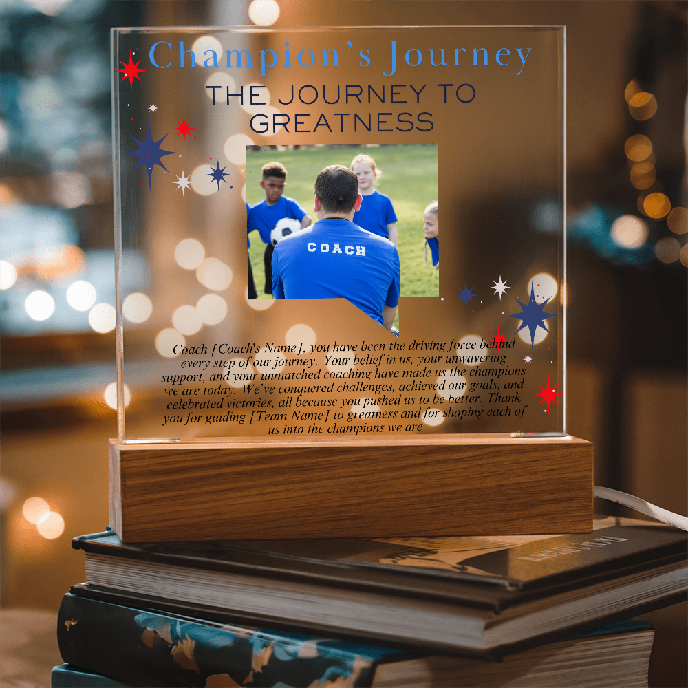 Personalized My Coach My Hero Acrylic Plaque