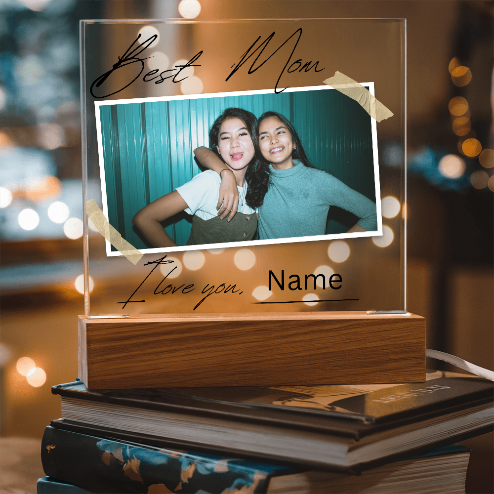 Personalized Charming Acrylic Plaque - Perfect Gift for Mom