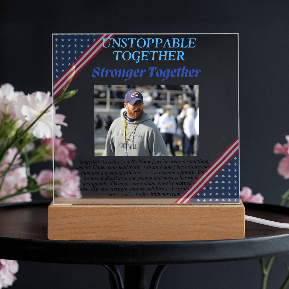 Personalized My Coach My Hero Acrylic Plaque