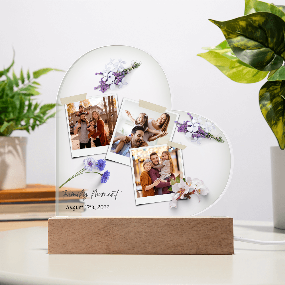 Personalized Charming Acrylic Plaque - Perfect Gift for Mom & Family