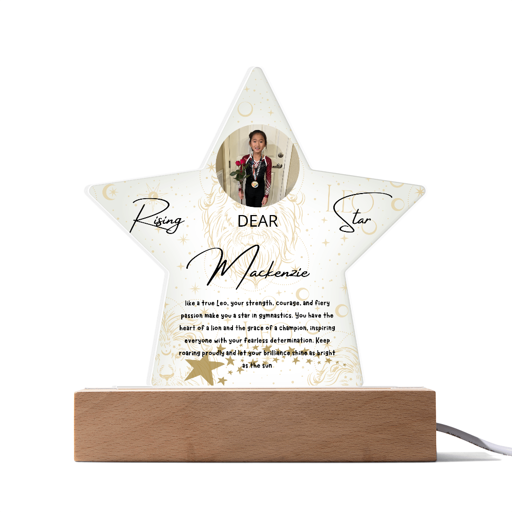 Personalized Leo Star: A Champion's Precision and Grace