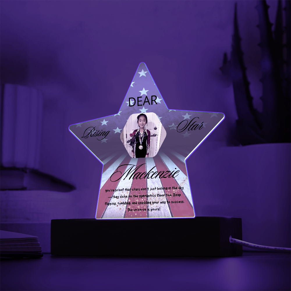 Personalized Raising Star USA Theme Plaque