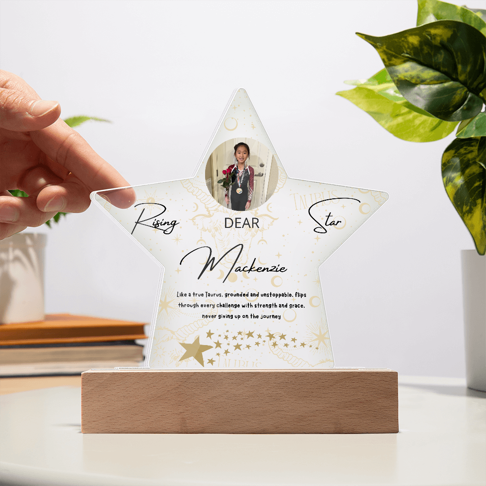 Personalized Taurus Star LED Star Plaque