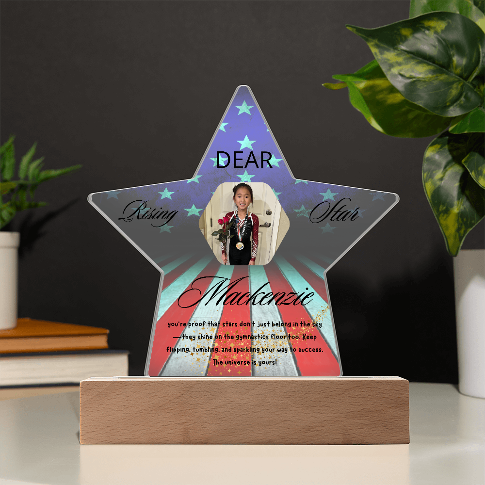 Personalized Raising Star USA Theme Plaque