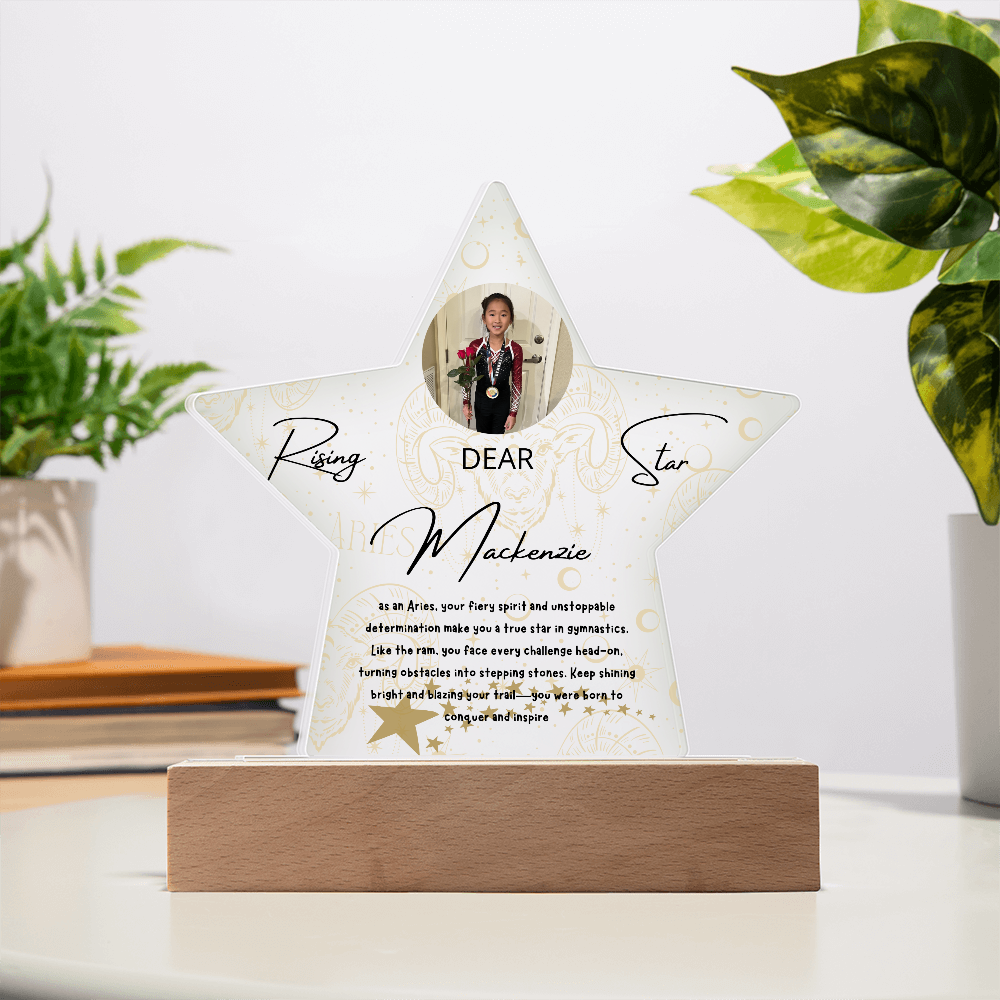 Personalized Aries Star: A Champion's Precision and Grace