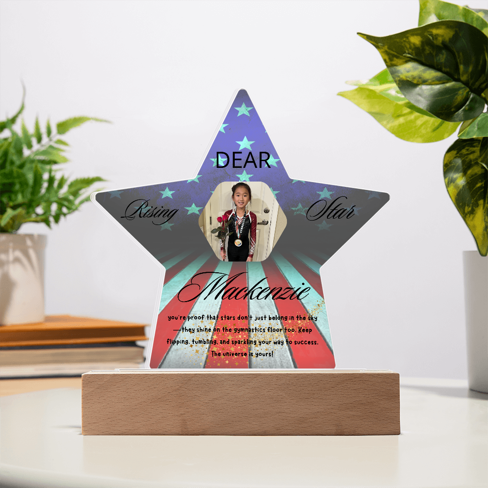Personalized Raising Star USA Theme Plaque