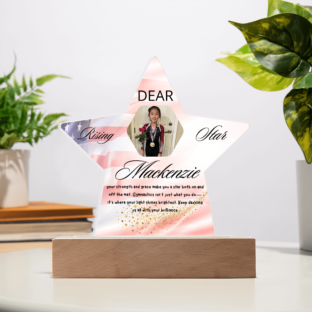 Personalized Raising Star USA Theme Plaque