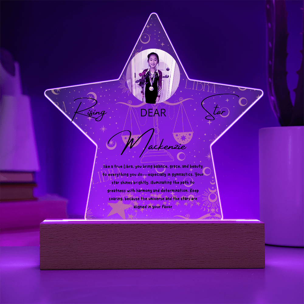 Personalized Libra Star: A Champion's Precision and Grace