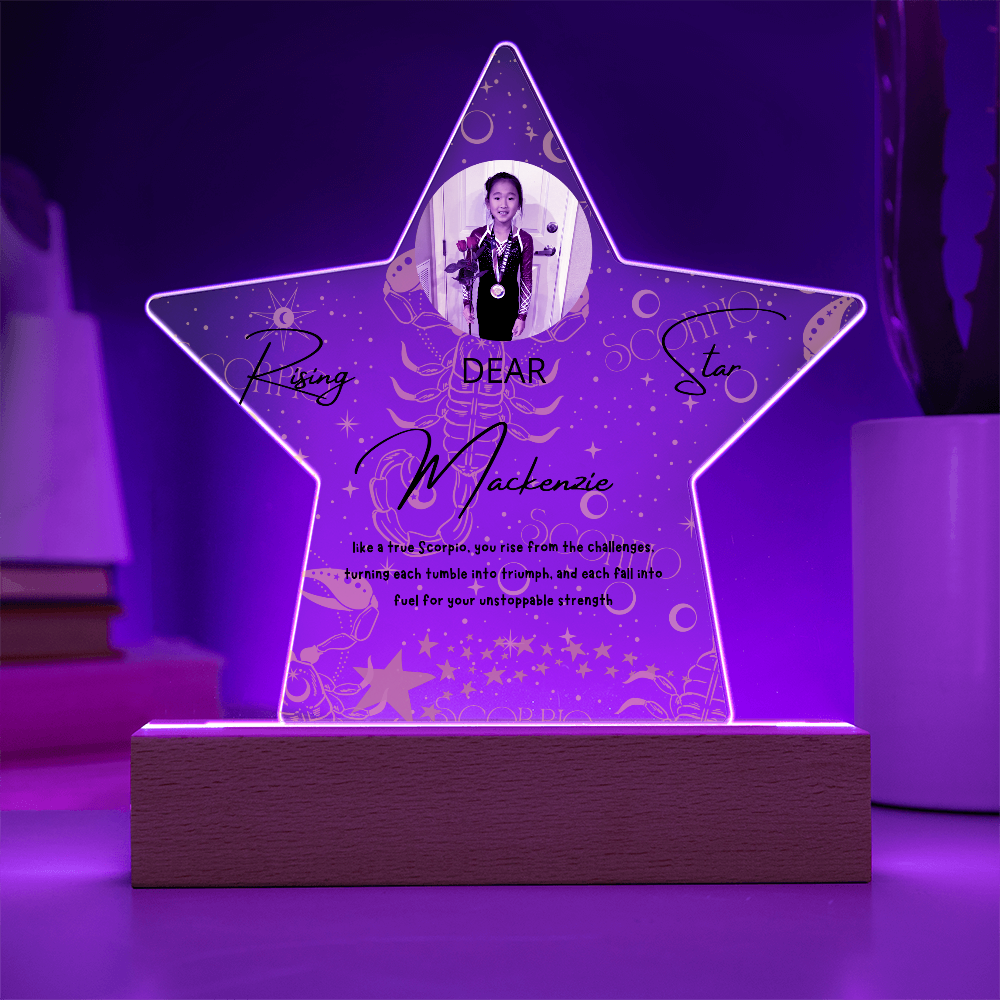 Personalized Scorpio Star: A Champion's Precision and Grace