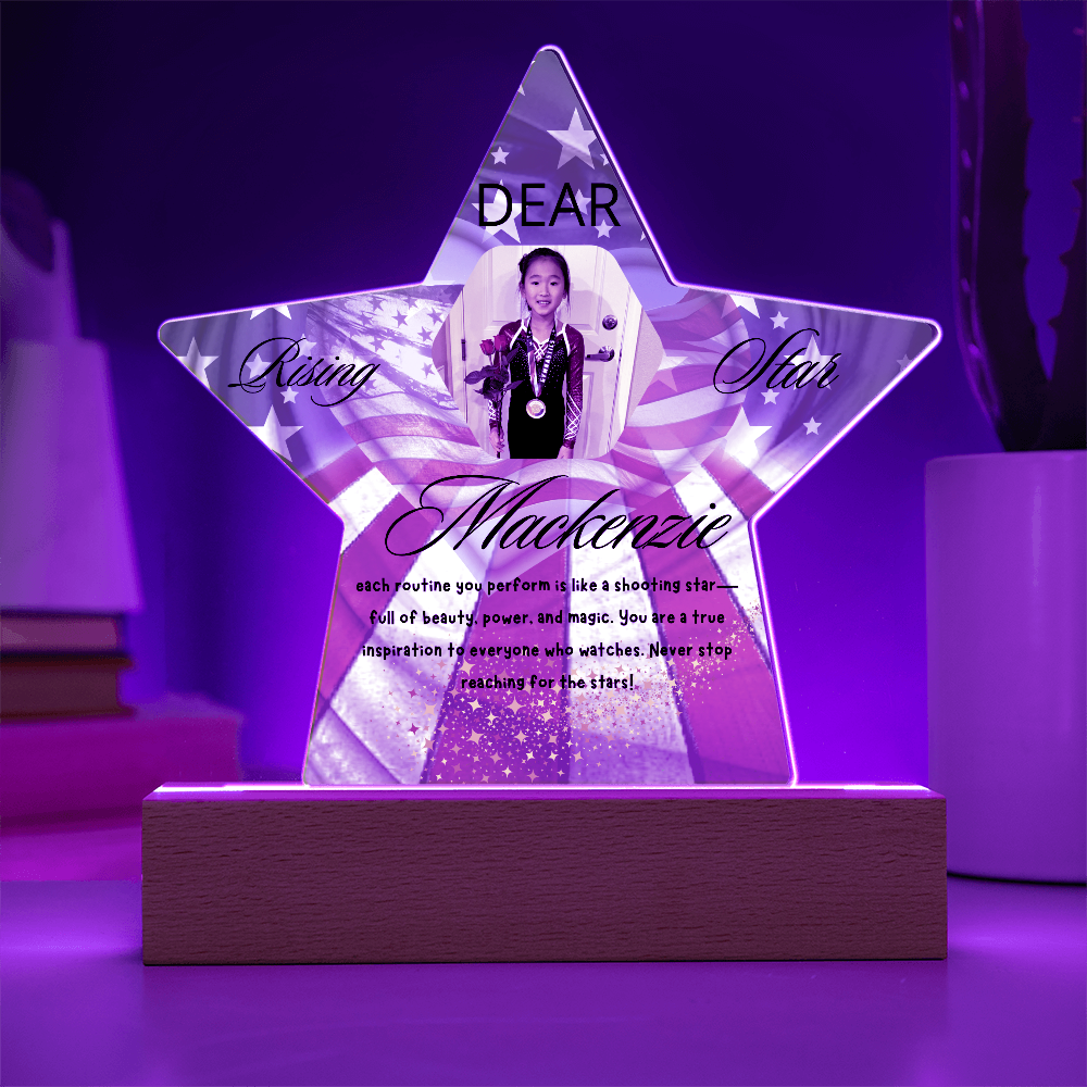 Personalized Raising Star USA Theme Plaque