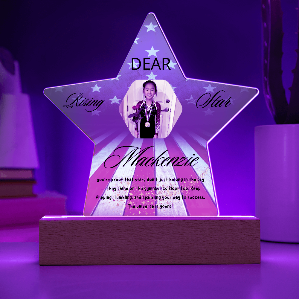 Personalized Raising Star USA Theme Plaque