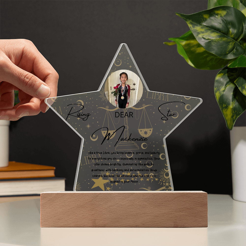 Personalized Libra Star: A Champion's Precision and Grace