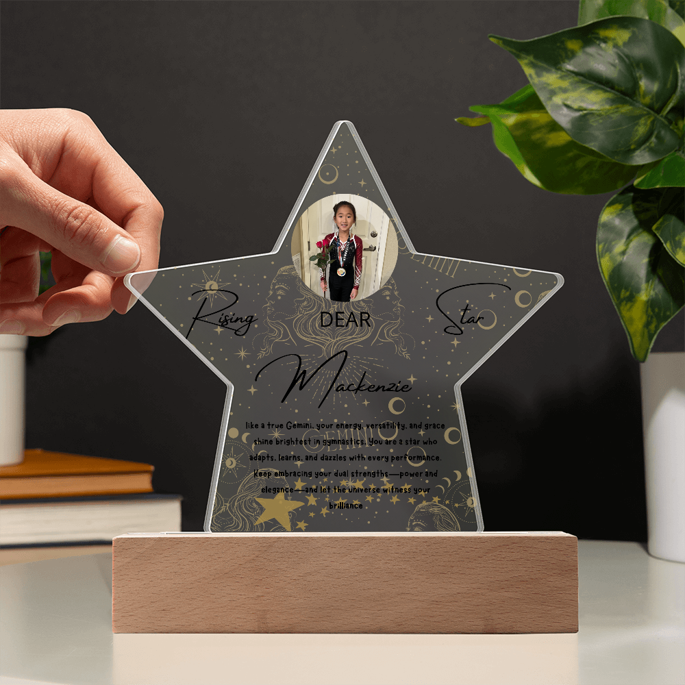 Personalized Gemini Star: A Champion's Precision and Grace