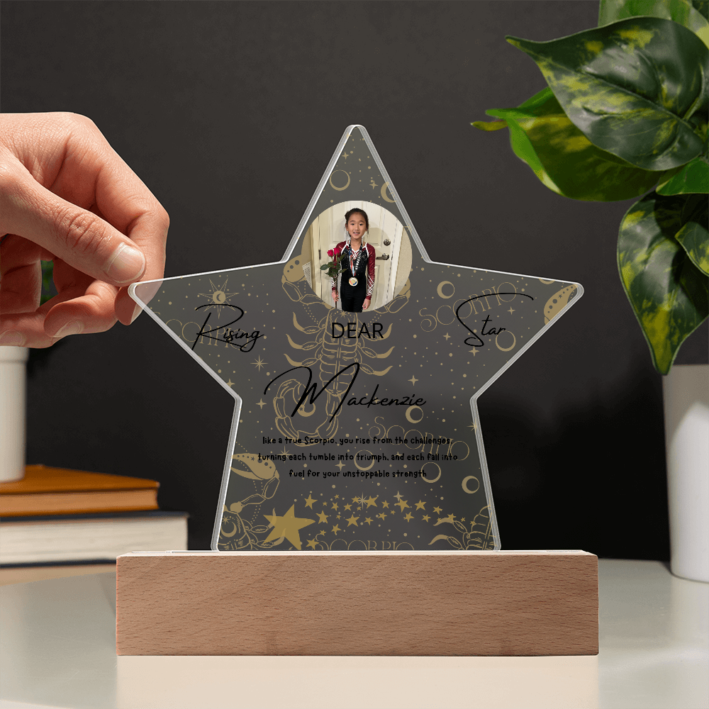 Personalized Scorpio Star: A Champion's Precision and Grace
