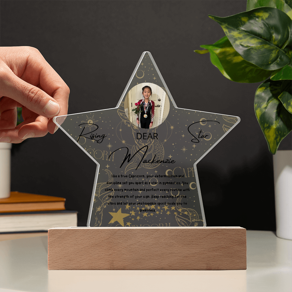 Personalized Capricorn Star: A Champion's Precision and Grace