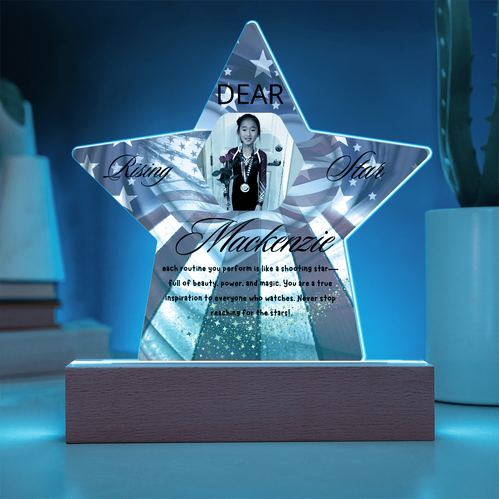 Personalized Raising Star USA Theme Plaque
