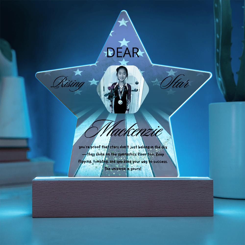 Personalized Raising Star USA Theme Plaque