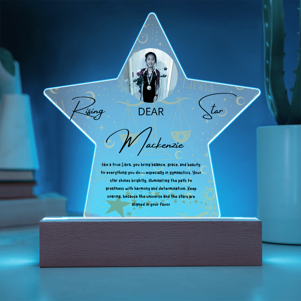 Personalized Libra Star: A Champion's Precision and Grace