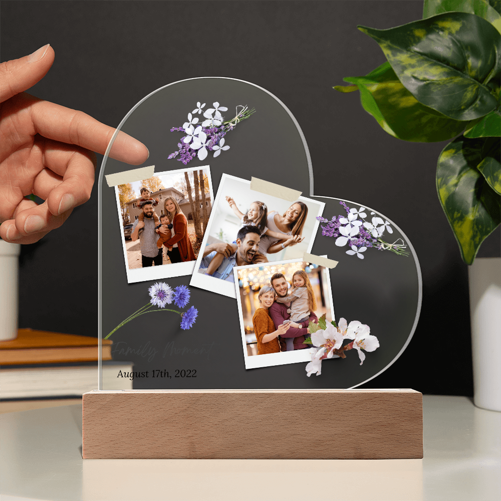 Personalized Charming Acrylic Plaque - Perfect Gift for Mom & Family
