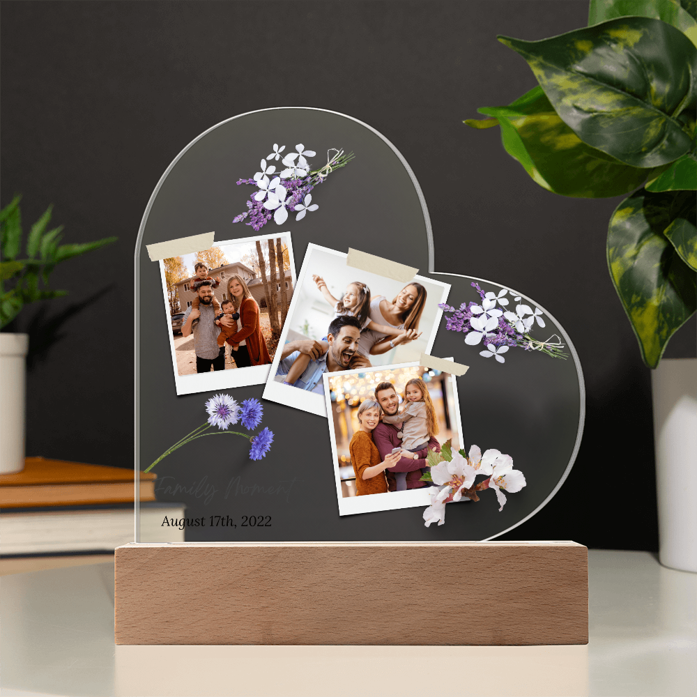 Personalized Charming Acrylic Plaque - Perfect Gift for Mom & Family