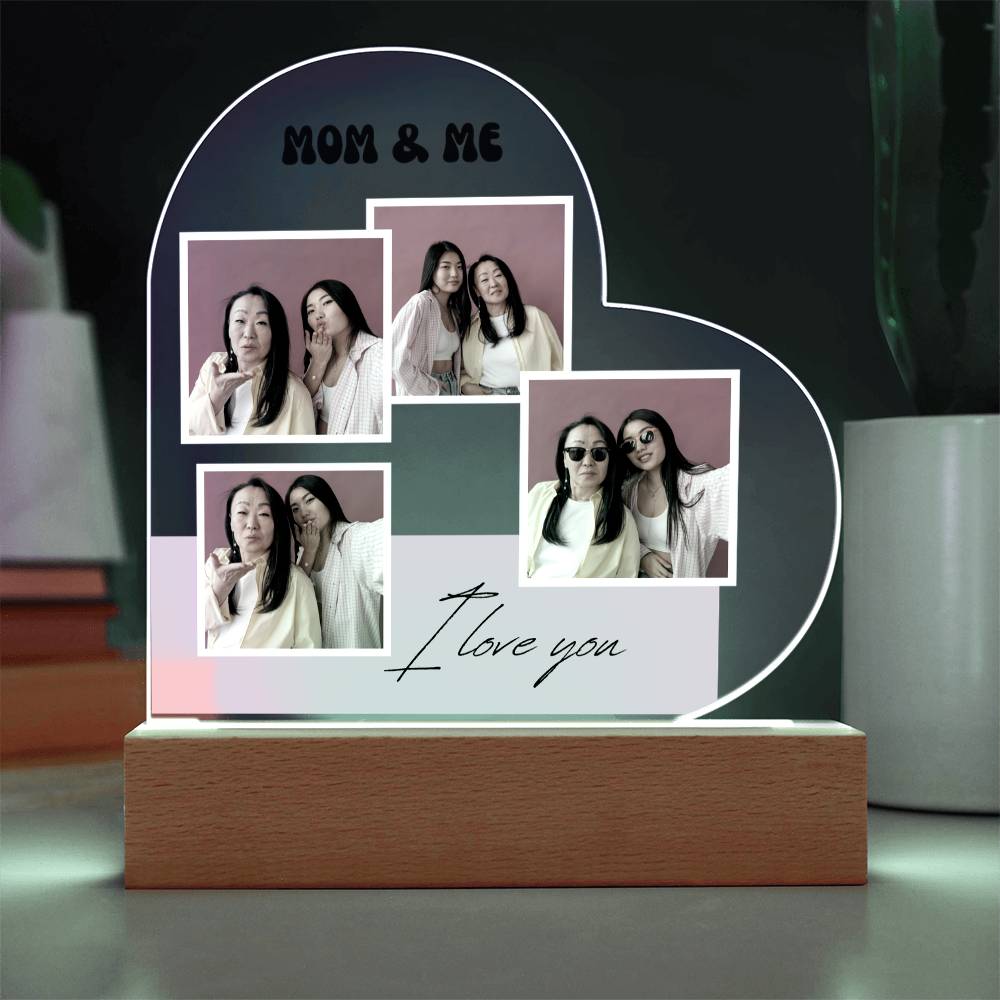Personalized Charming Acrylic Plaque - Perfect Gift for Mom Daughter