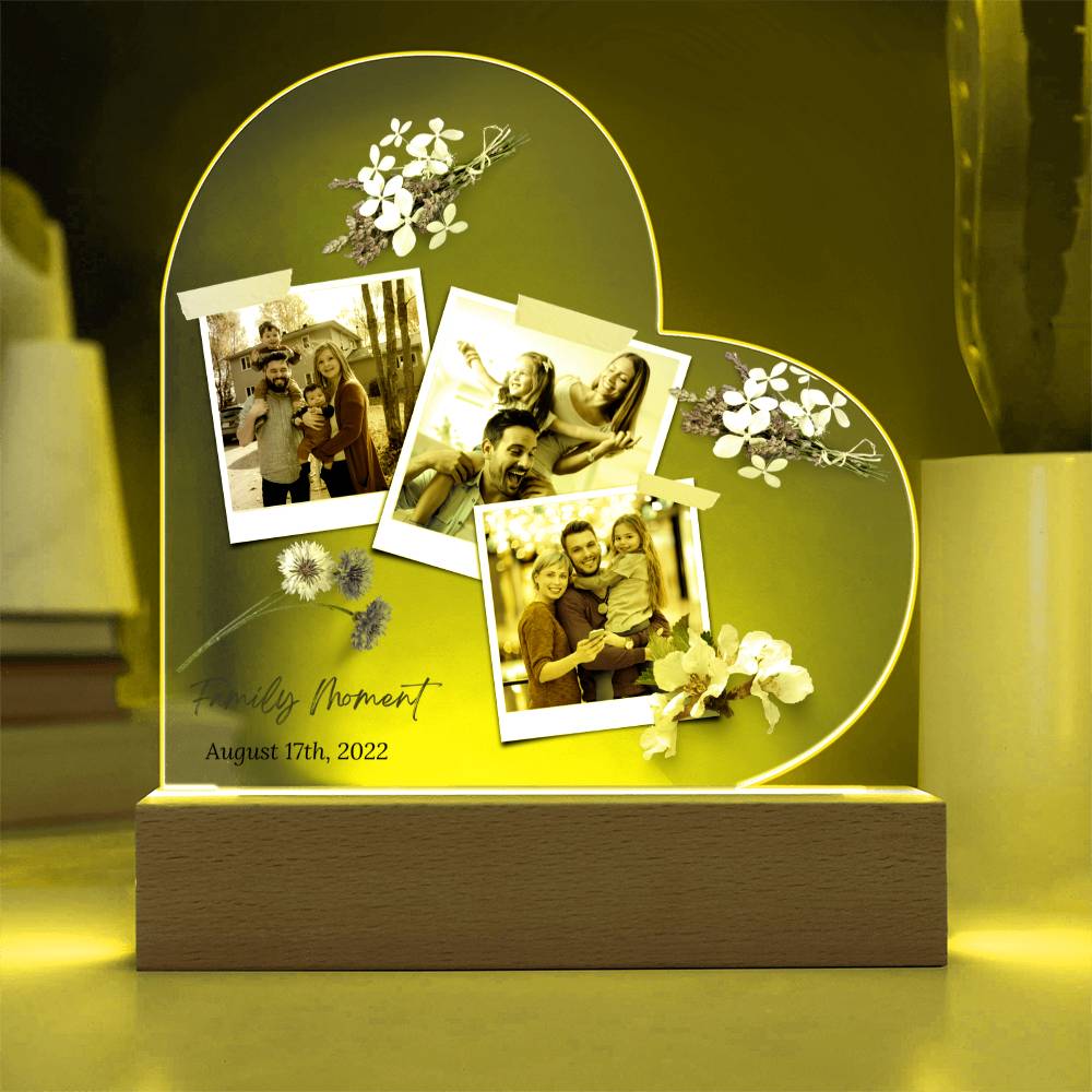 Personalized Charming Acrylic Plaque - Perfect Gift for Mom & Family