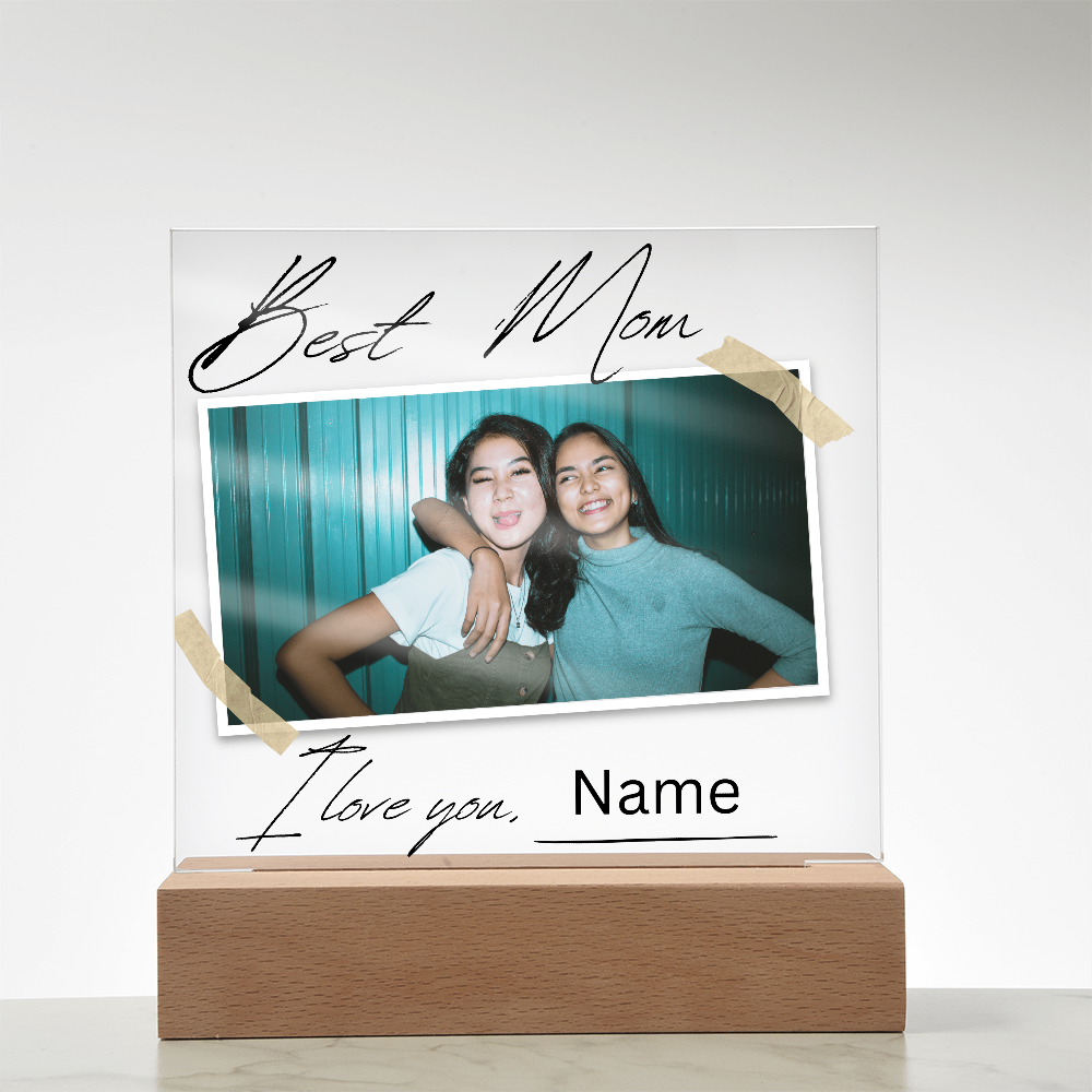 Personalized Charming Acrylic Plaque - Perfect Gift for Mom
