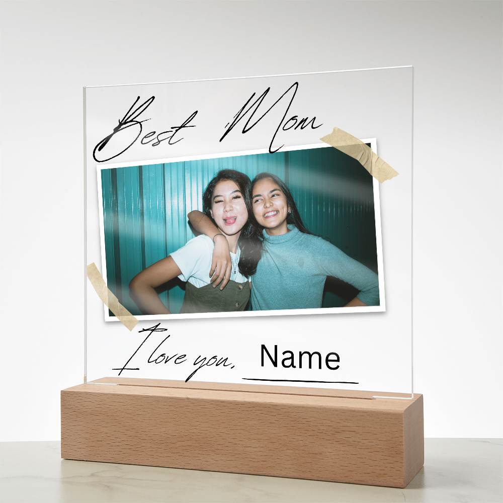 Personalized Charming Acrylic Plaque - Perfect Gift for Mom