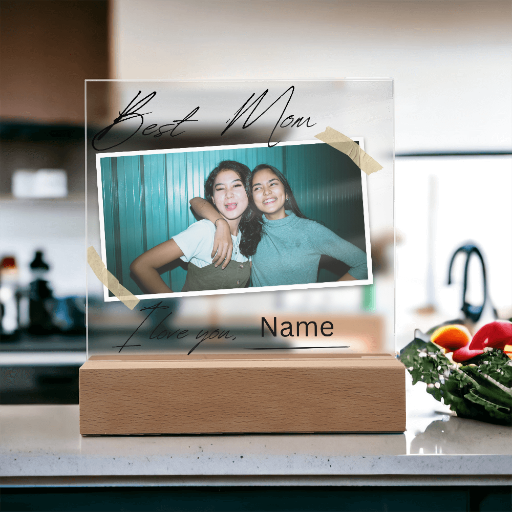 Personalized Charming Acrylic Plaque - Perfect Gift for Mom