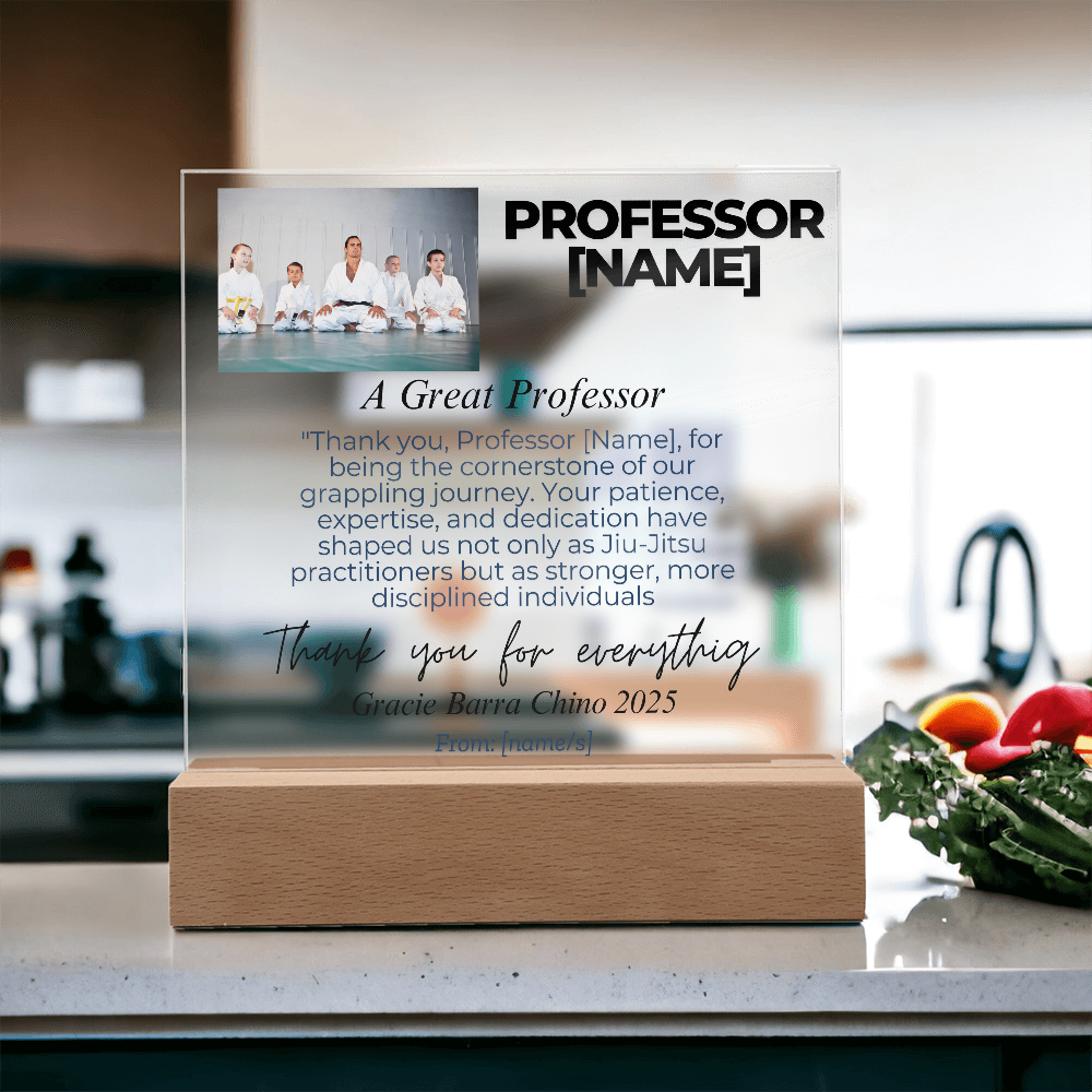 Thank You, Professor: Personalized Jiu-Jitsu Appreciation Gift