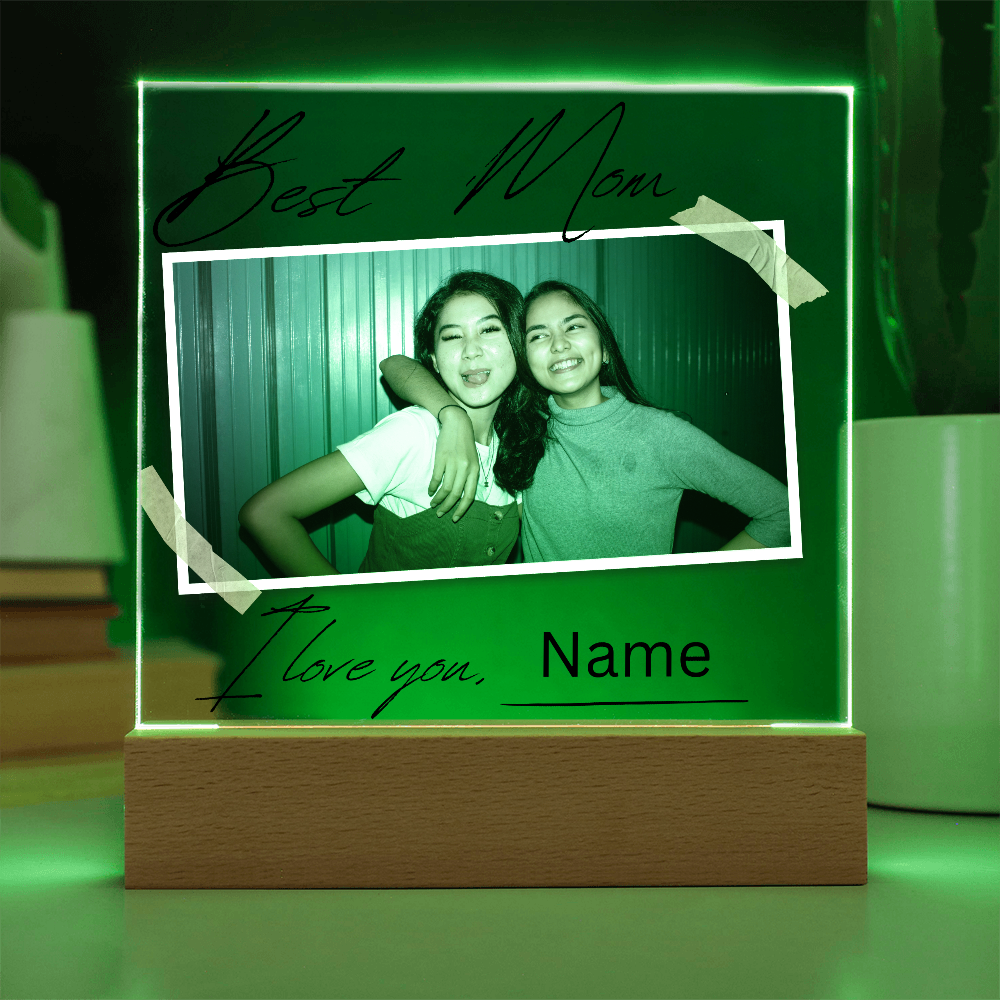 Personalized Charming Acrylic Plaque - Perfect Gift for Mom