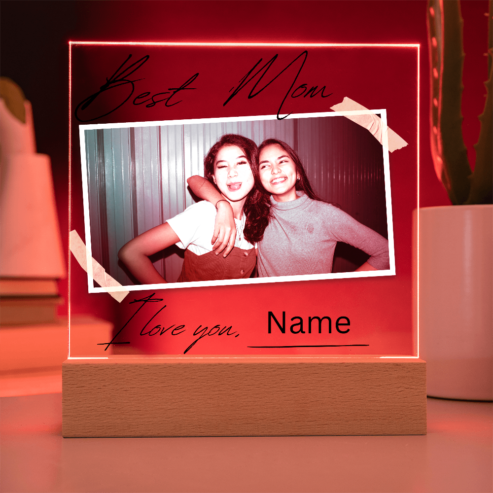 Personalized Charming Acrylic Plaque - Perfect Gift for Mom